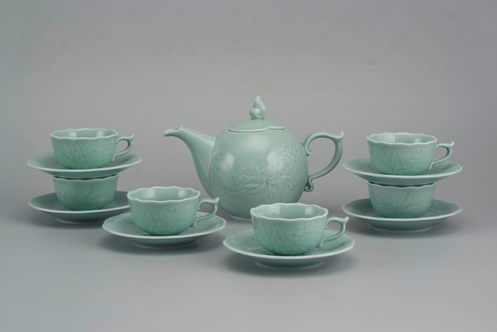 BỘ TRÀ 0.7L SEN XANH SEN MINH LONG