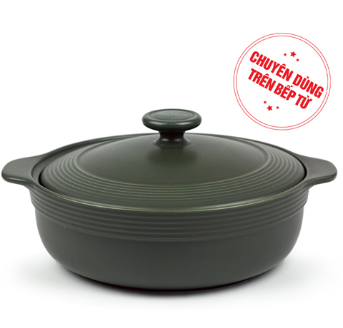 NỒI SỨ 2.6l NẤU BẾP TỪ KHÔNG CẦN NƯỚC LÀM QUÀ TẶNG MẸ