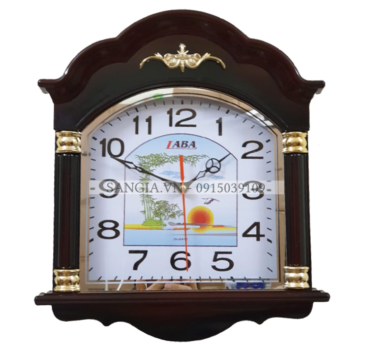 MẪU ĐỒNG HỒ TREO TƯỜNG PHONG CÀNH BẰNG GỖ
