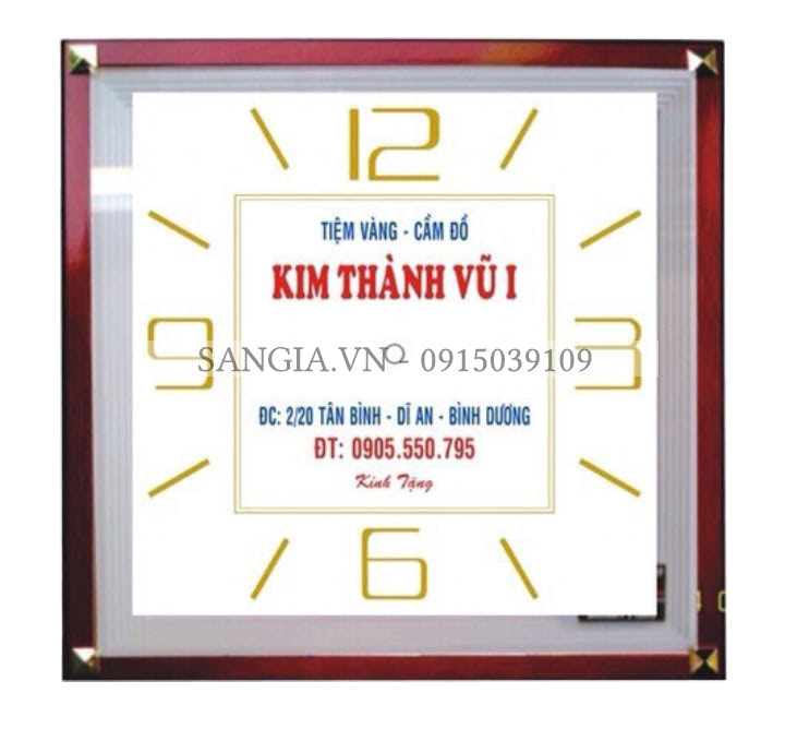 MẪU ĐỒNG HỒ IN LOGO DOANH NGHIỆP KIM THÀNH VŨ