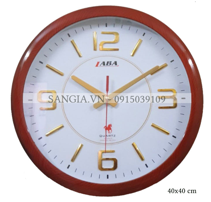 MẪU ĐỒNG HỒ TRÒN VÀNH GIẢ GỖ GIÁ RẺ