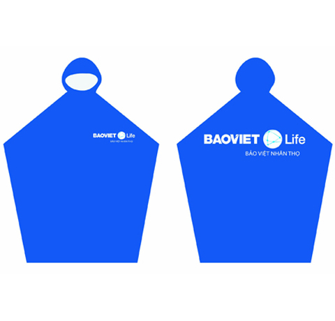 MẪU ÁO MƯA IN LOGO QUÀ TẶNG HỘI THẢO CÁC CÔNG TY BẢO HIỂM