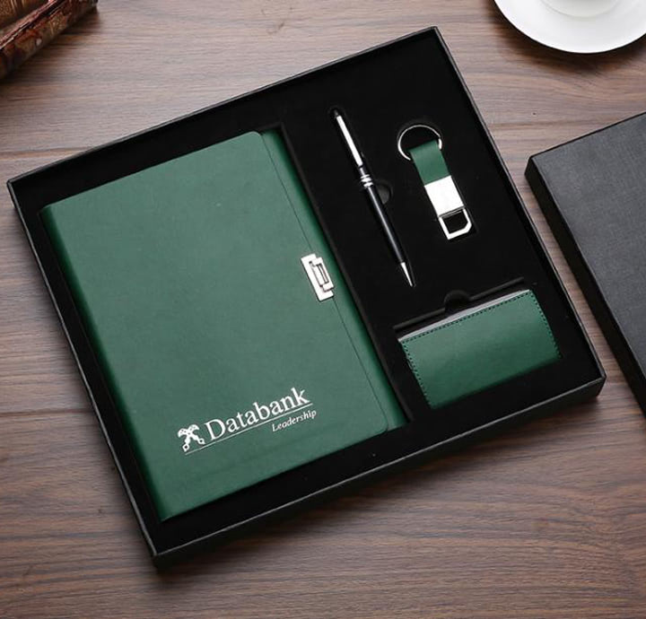 MẪU BỘ GIFTSET QUÀ TẶNG THEO TONE MÀU IN LOGO DATABANK