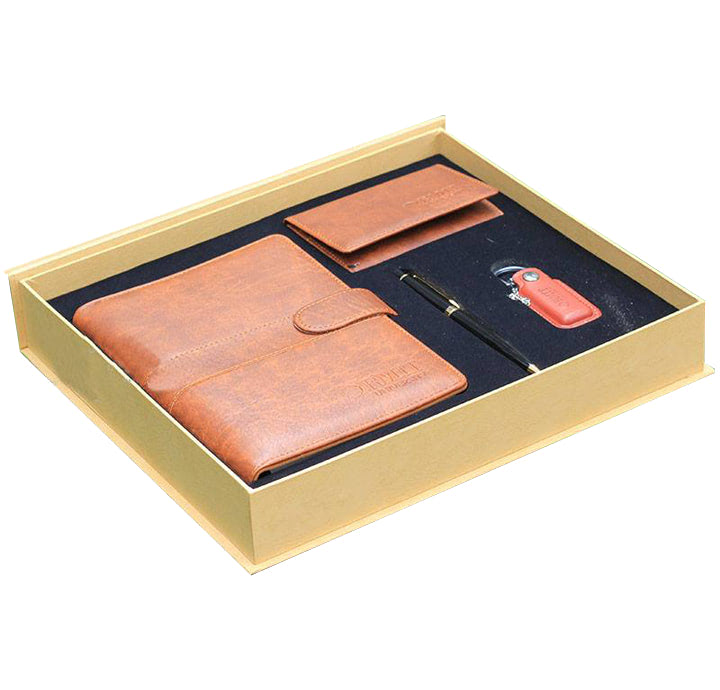 MẪU BỘ GIFTSET QUÀ TẶNG BẰNG DA DẬP LOGO