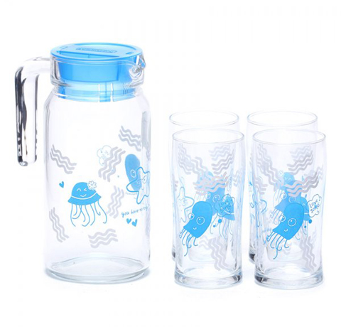 BỘ BÌNH LY THỦY TINH LUMINARC 5 MÓN ROTTERDAM FINDING J0118