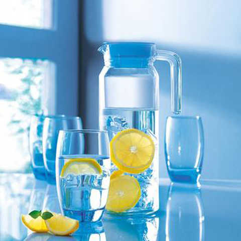 BỘ BÌNH LY THỦY TINH LUMINARC 5 MÓN ROTTERDAM ICE BLUE J1799