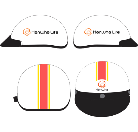 NÓN BẢO HIỂM QUẢNG CAO HANWHA LIFE