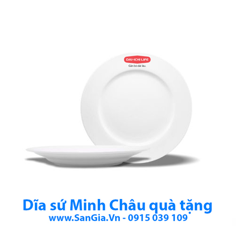 ĐĨA SỨ TRẮNG GIÁ RẺ MINH CHÂU 15cm LÀ QUÀM TẶNG SỐ LƯỢNG LỚN