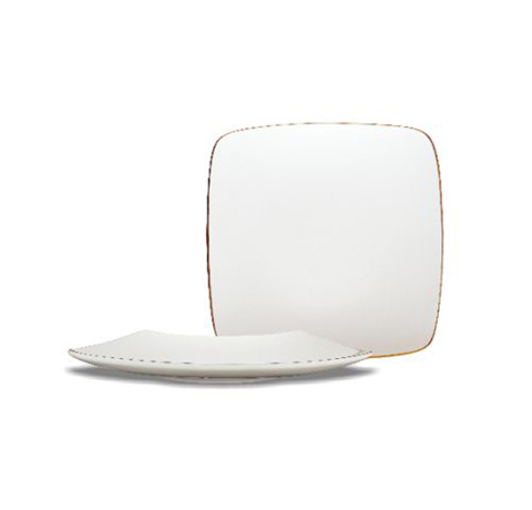 ĐĨA VUÔNG ẢO MINH CHÂU 18cm MẠ VÀNG QUÀ TẶNG CAO CẤP