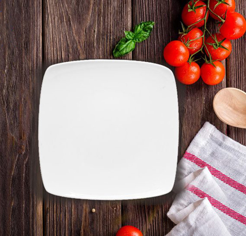 ĐĨA VUÔNG ẢO MINH CHÂU 21cm QUÀ TẶNG CÔNG TY