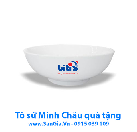 TÔ SỨ TRẮNG MINH CHÂU 15cm LÀM QUÀ TẶNG GIÁ RẺ