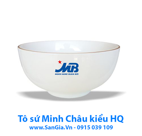 TÔ SỨ KIỂU HÀN QUỐC 15cm MINH CHÂU MẠ VÀNG CAO CẤP