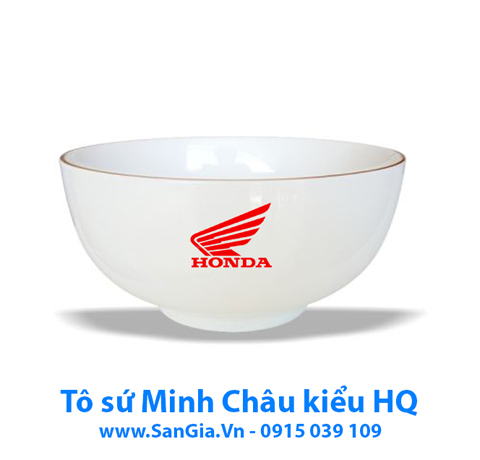 TÔ SỨ KIỂU HÀN QUỐC 18cm MINH CHÂU MẠ VÀNG CHẤT LƯỢNG