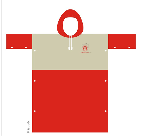 MẪU ÁO MƯA TRẺ EM IN LOGO