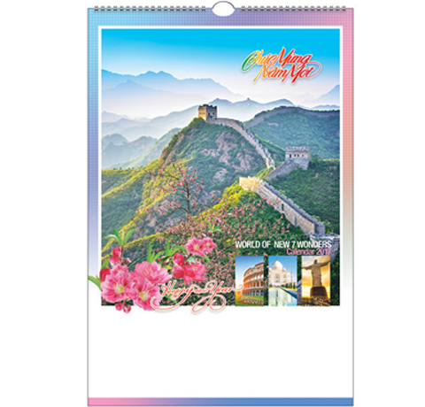 MẪU LỊCH TREO TƯỜNG 13 TỜ IN LOGO