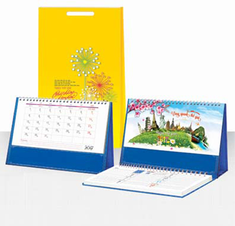 MẪU LỊCH ĐỂ BÀN GIÁ RẺ IN LOGO