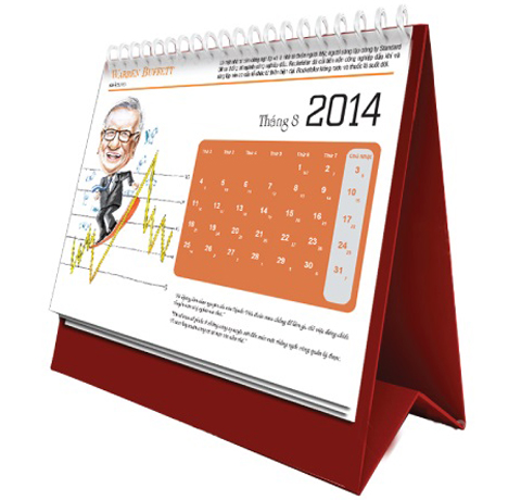 MẪU LỊCH ĐỂ BÀN CAO CẤP IN LOGO