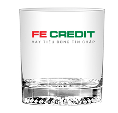 LY THUỶ TINH ĐÁY KHÍA 245ml QUÀ TẶNG ĐỘC ĐÁO CHO KHÁCH HÀNG