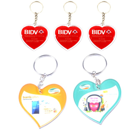 MẪU MÓC KHÓA HÌNH TRÁI TIM QUÀ TẶNG GIÁ RẺ