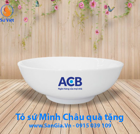 MẪU TÔ SỨ 18cm MINH CHÂU (GIÁ CHƯA GỒM IN LOGO)