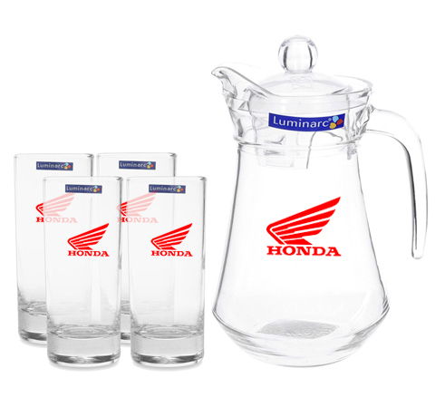 BỘ BÌNH LY LUMINARC ARC ISLANDE 5 MÓN QUÀ TẶNG QUẢNG CÁO HONDA