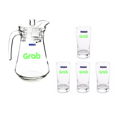 BỘ BÌNH LY THỦY TINH LUMINARC ARC FILLON 5 MÓN IN LOGO