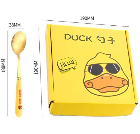 SET 6 THÌA VÀNG HAPPY DUCK LÀM QUÀ TẶNG KHÁCH HÀNG