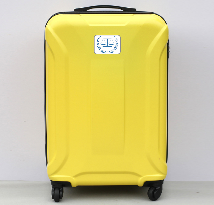 VALI QUÀ TẶNG GIÁ RẺ VÂN DỌC VÀNG 20inch IN LOGO 1 MÀU