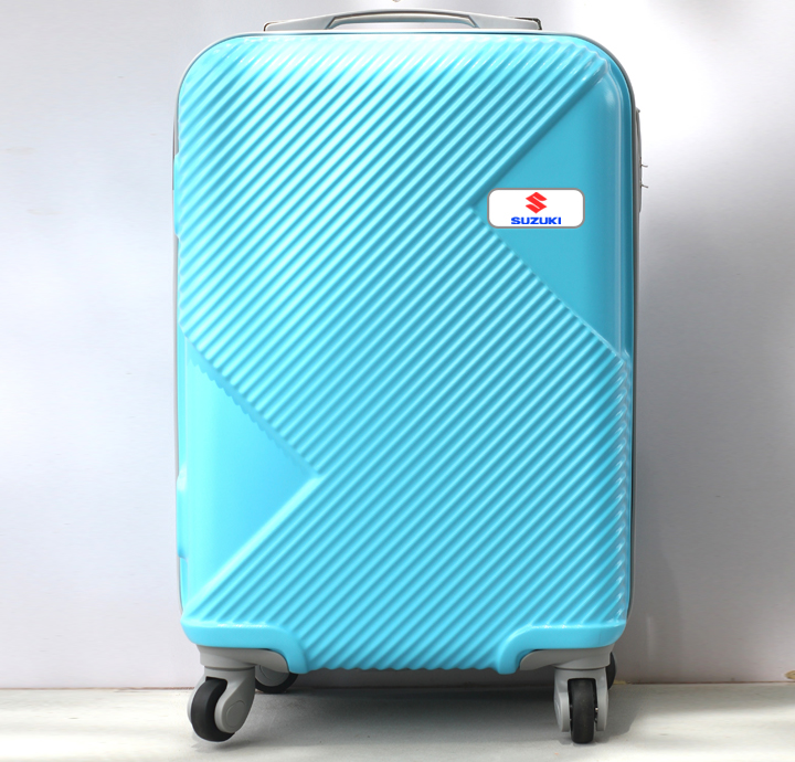 VALI KÉO GIÁ RẺ SỌC XANH ĐẬM 24inch IN LOGO SUZUKI