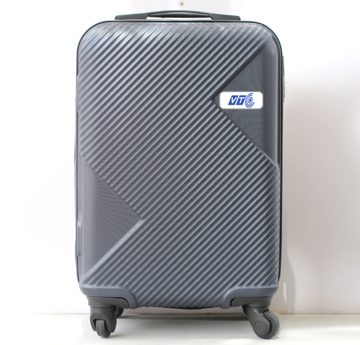 VALI KÉO GIÁ RẺ SỌC XÁM 24inch IN LOGO VTC