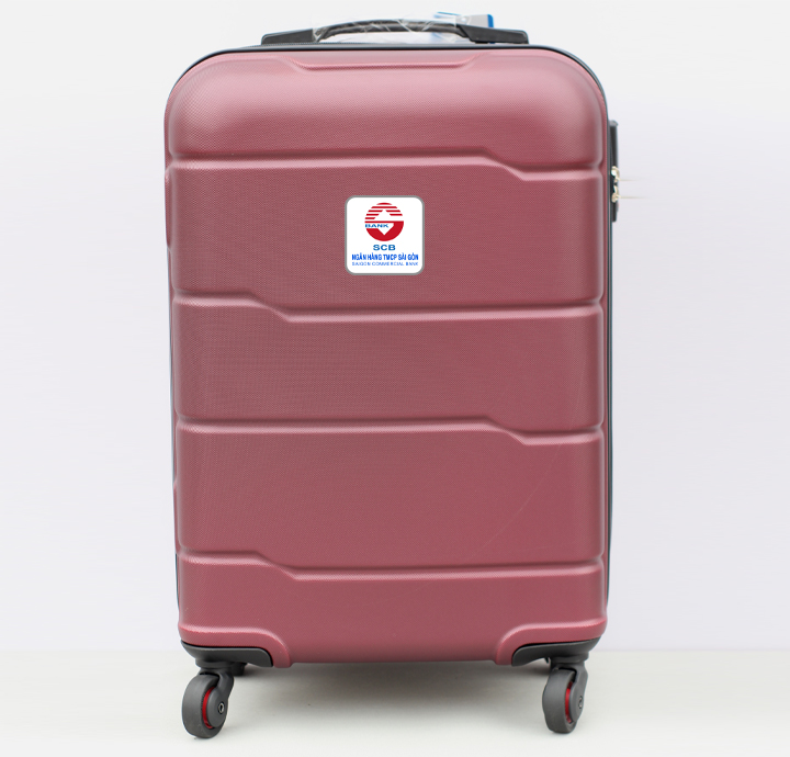 VALI KÉO GIÁ RẺ 24inch IN LOGO NGÂN HÀNG 2 MÀU