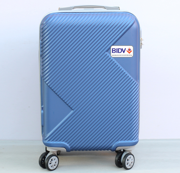 VALI KÉO GIÁ RẺ SỌC 28inch IN LOGO BIDV