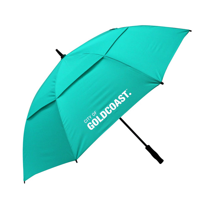 MẪU DÙ QUẢNG CÁO IN LOGO GOLDCOAST GIÁ RẺ