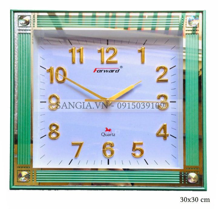 MẪU ĐỒNG HỒ SỐ MẠ VÀNG DÁNG VUÔNG SANG TRỌNG