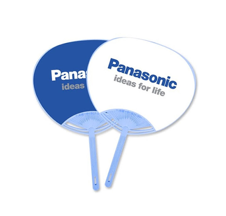 MẪU QUẠT NHỰA CẦM TAY IN LOGO PANASONIC