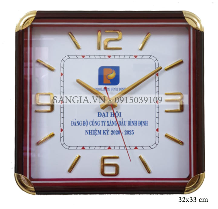MẪU ĐỒNG HỒ TREO TƯỜNG IN LOGO PETROLIMEX