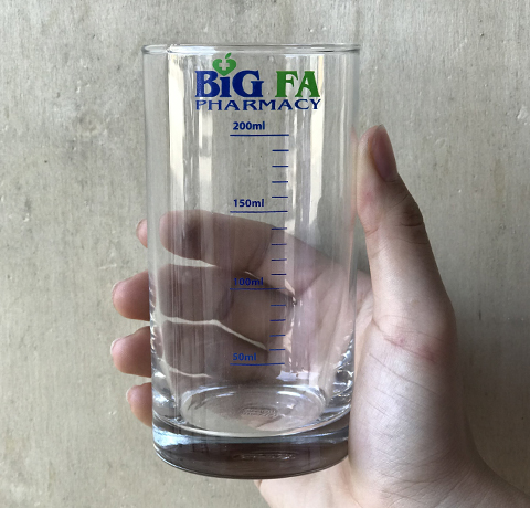 MẪU LY NƯỚC CHIA VẠCH 280ml LÀM QUÀ TẶNG CHO CÔNG TY DƯỢC