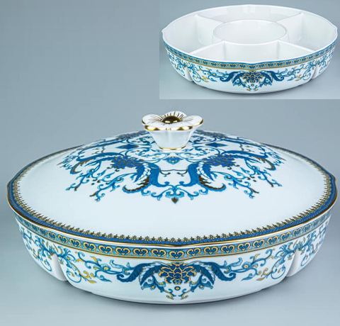 KHAY MỨT TẾT 5 NGĂN TỪ SỨ MINH LONG LÀM QUÀ TẶNG TẾT 2020