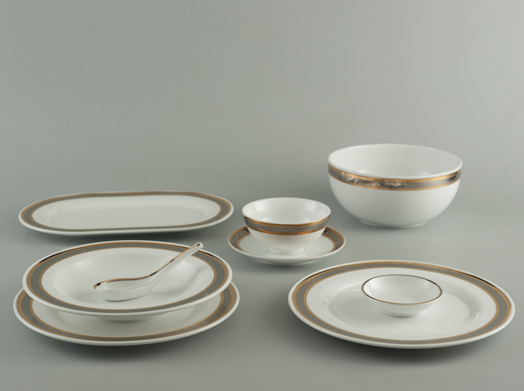 BỘ BÀN ĂN 30SP SAGO HOA HỒNG MINH LONG