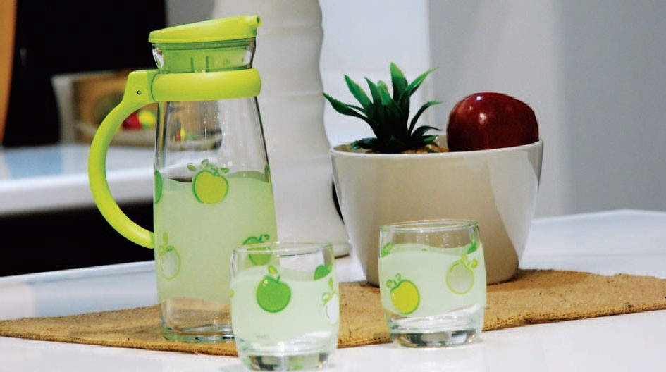 BỘ BÌNH MAISON IN HOA 4 LY 1.045L OCEAN