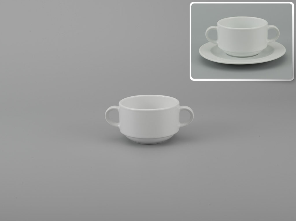 THỐ 2 QUAI 0.25L FS TRƠN TRẮNG MINH LONG