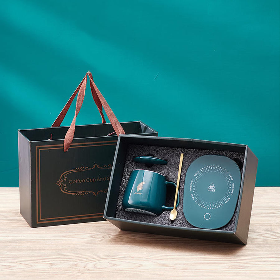 BỘ GIFTSET CỐC UỐNG TRẢ + BẾP HÂM ĐIỆN CAO CẤP CHO DÂN VĂN PHÒNG