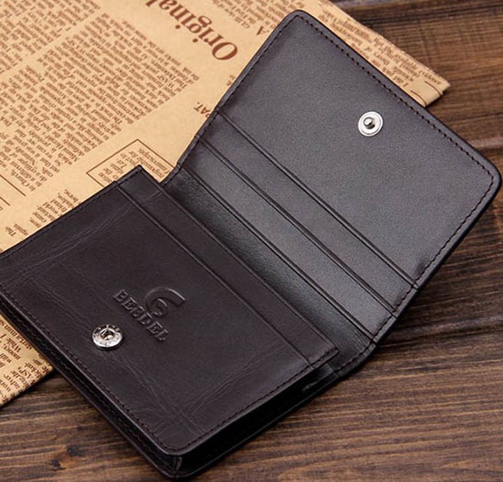 MẪU VÍ DA ĐỰNG NAME CARD IN LOGO BEBDEL