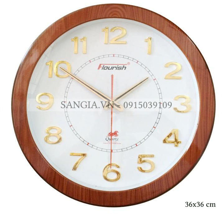 MẪU ĐỒNG HỒ TRÒN 36CM MẠ VÀNG TẶNG NHÂN VIÊN