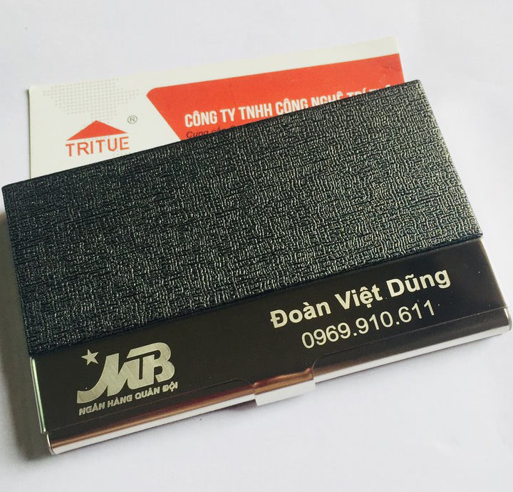 MẪU VÍ NAMECARD IN LOGO LÀM QUÀ TẶNG MBBANK