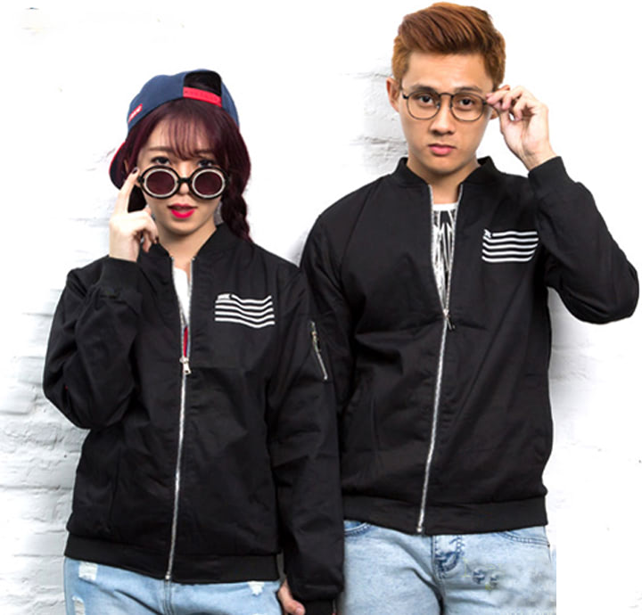 MẪU ÁO KHOÁC NỮ ĐẸP IN LOGO CỜ LÀM QUÀ TẶNG