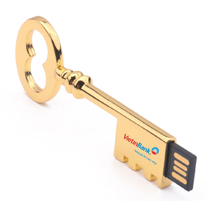 MẪU USB GIÁ RẺ SÁNG TẠO ĐÚC KHUÔN KIM LOẠI IN LOGO VIETIN BANK