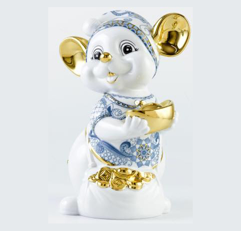 TƯỢNG CHUỘT NGỌC CANH TÝ 24cm QUÀ TẶNG Ý NGHĨA CHO NĂM 2020