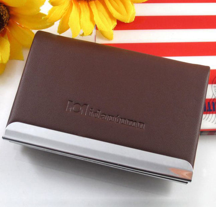 MẪU VÍ DA ĐỰNG NAME CARD CHO NHÂN VIÊN VĂN PHÒNG DẬP LOGO