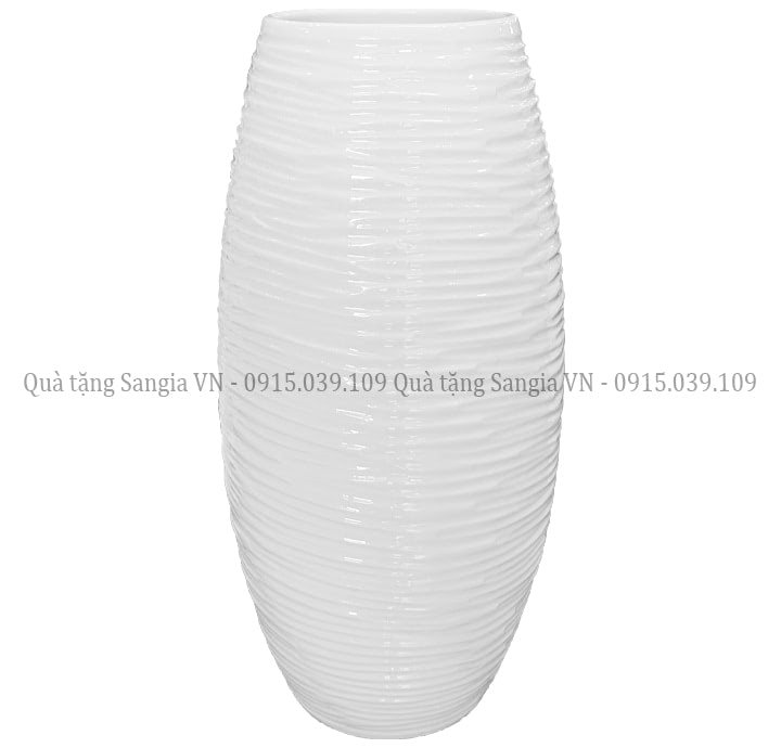 MẪU LỌ HOA GỐM SỨ ĐẸP DÁNG BẦU CÓ VÂN